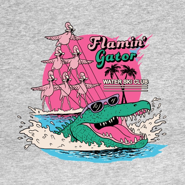 Flamin' Gator Water Ski Club by Hillary White Rabbit